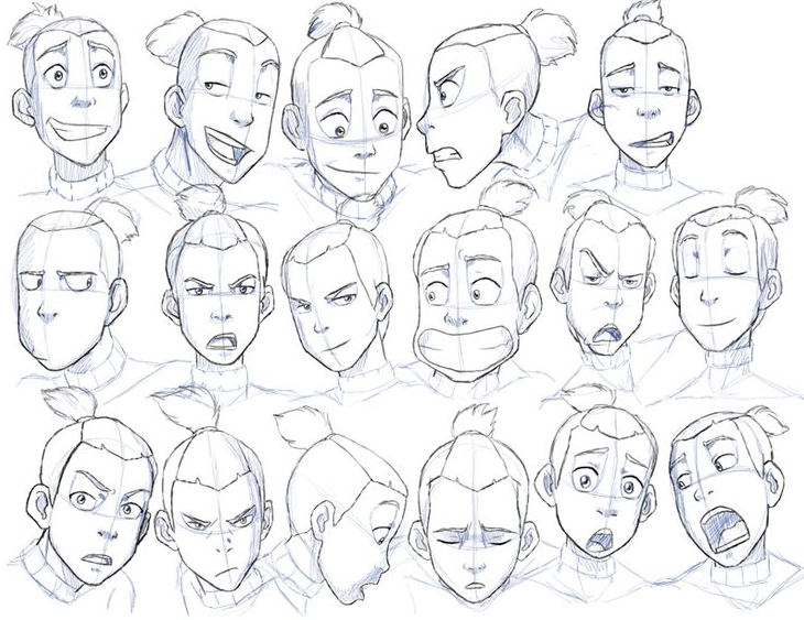 Mod Les D Expressions Du Visage Dessin Land