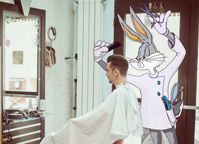 Bugs Bunny coiffeur